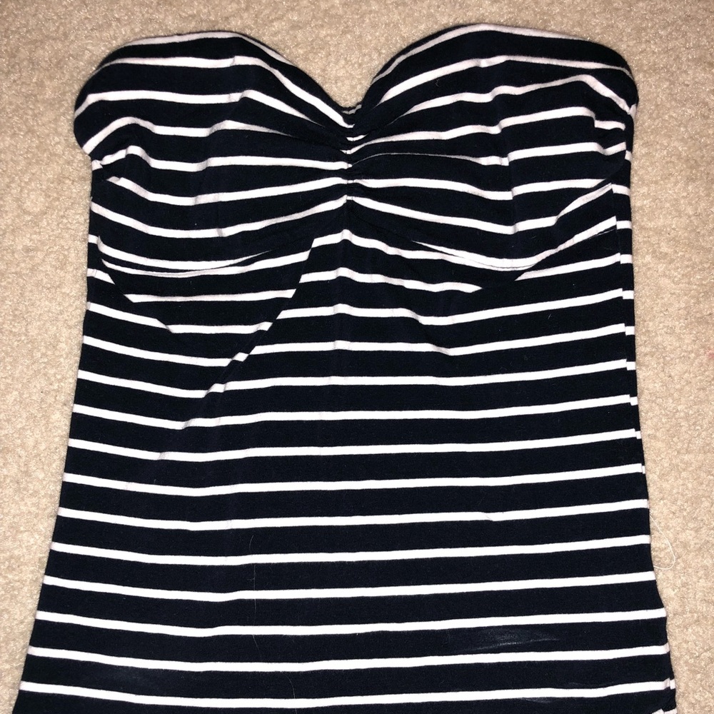 Striped tube top